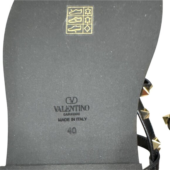 Valentino Garavani Rockstud Caged Black Leather Sandals 10 US NIB MSRP $1090 - Picture 5 of 8